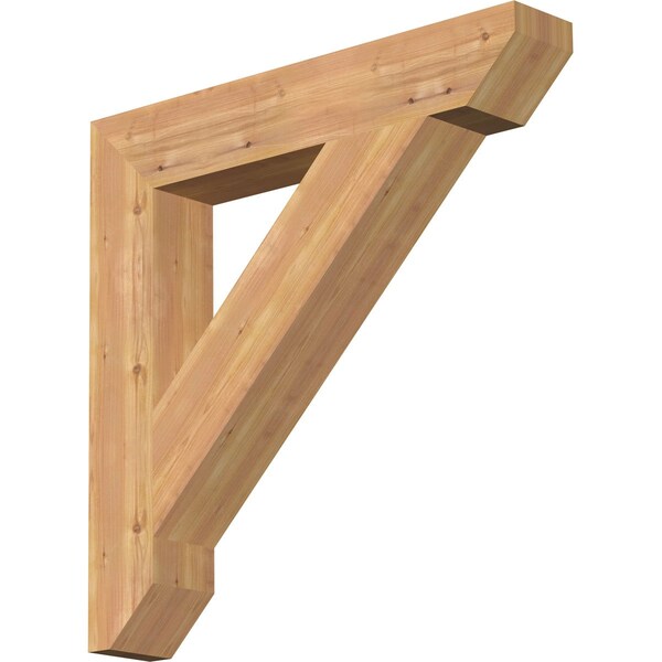Ekena Millwork Traditional Slat Smooth Bracket, Western Red Cedar, 5 1/2"W x 34"D x 34"H BKT06X34X34TRA06SWR - main